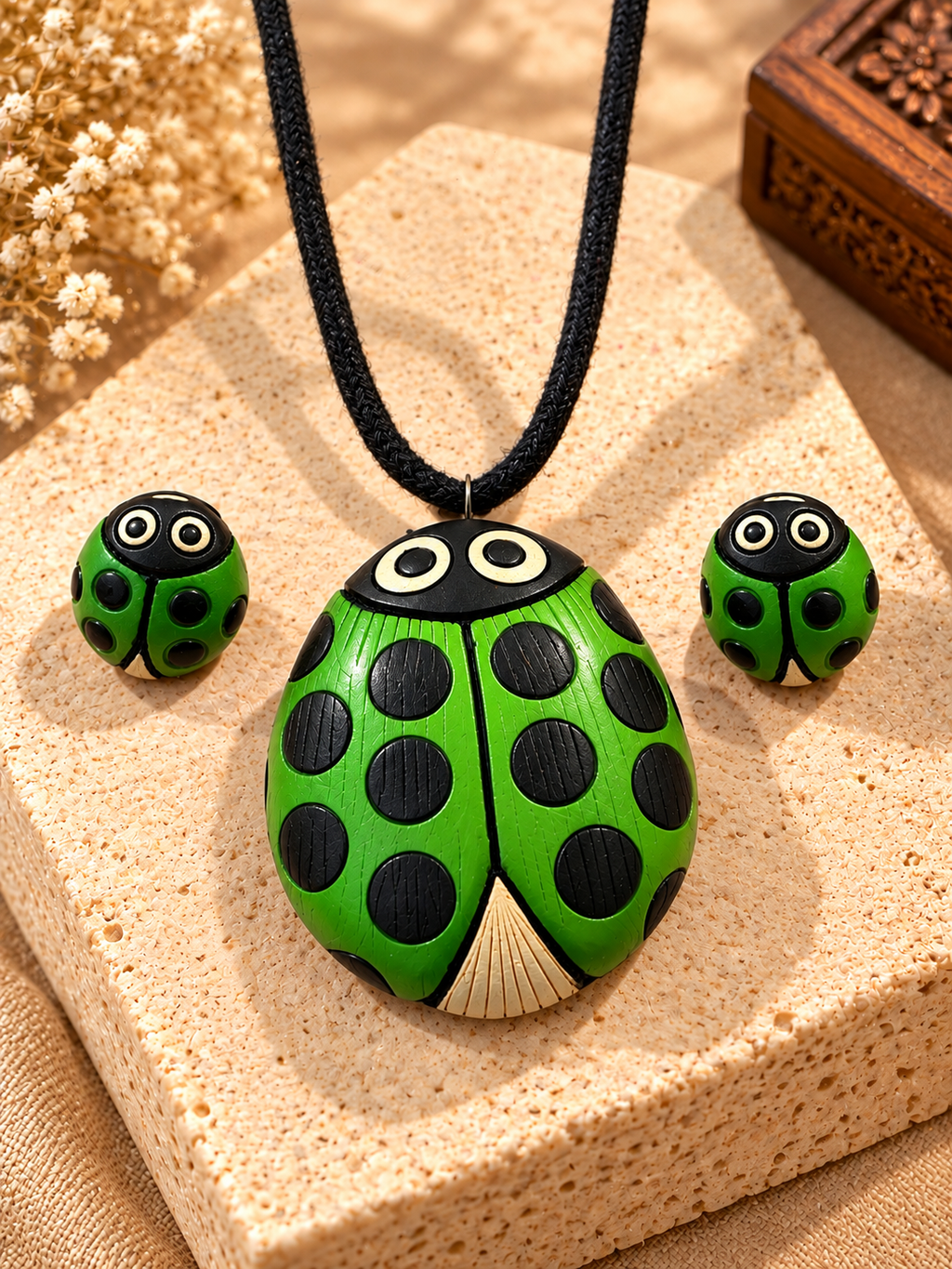 Ladybug Charm Set