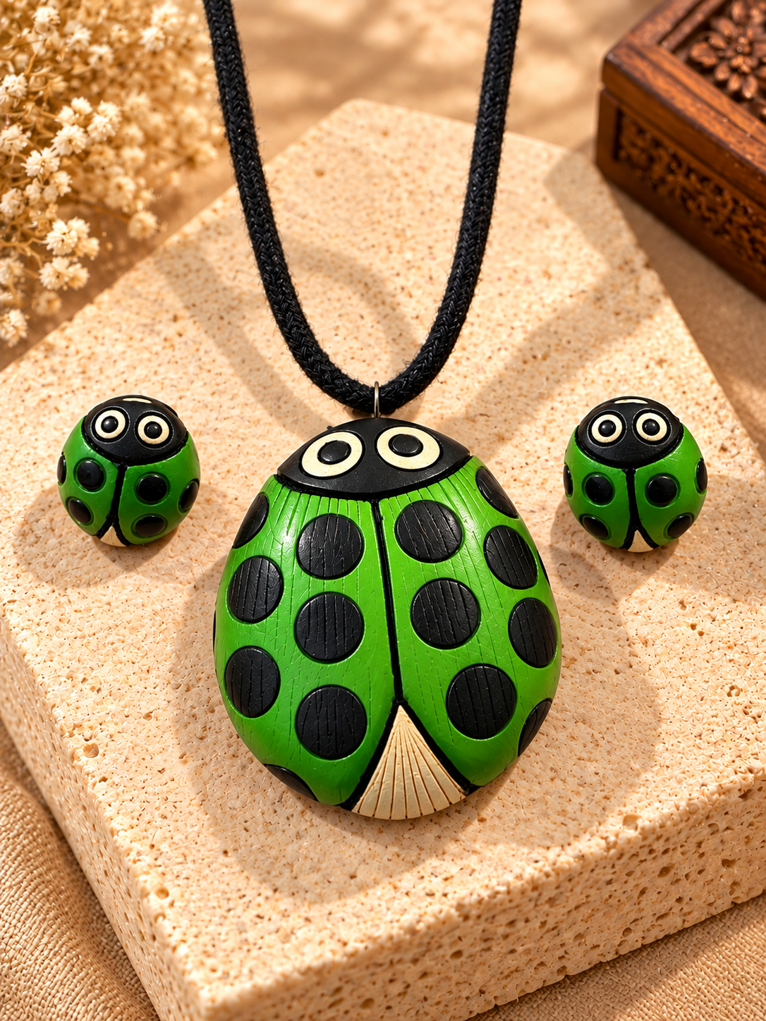 Ladybug Charm Set