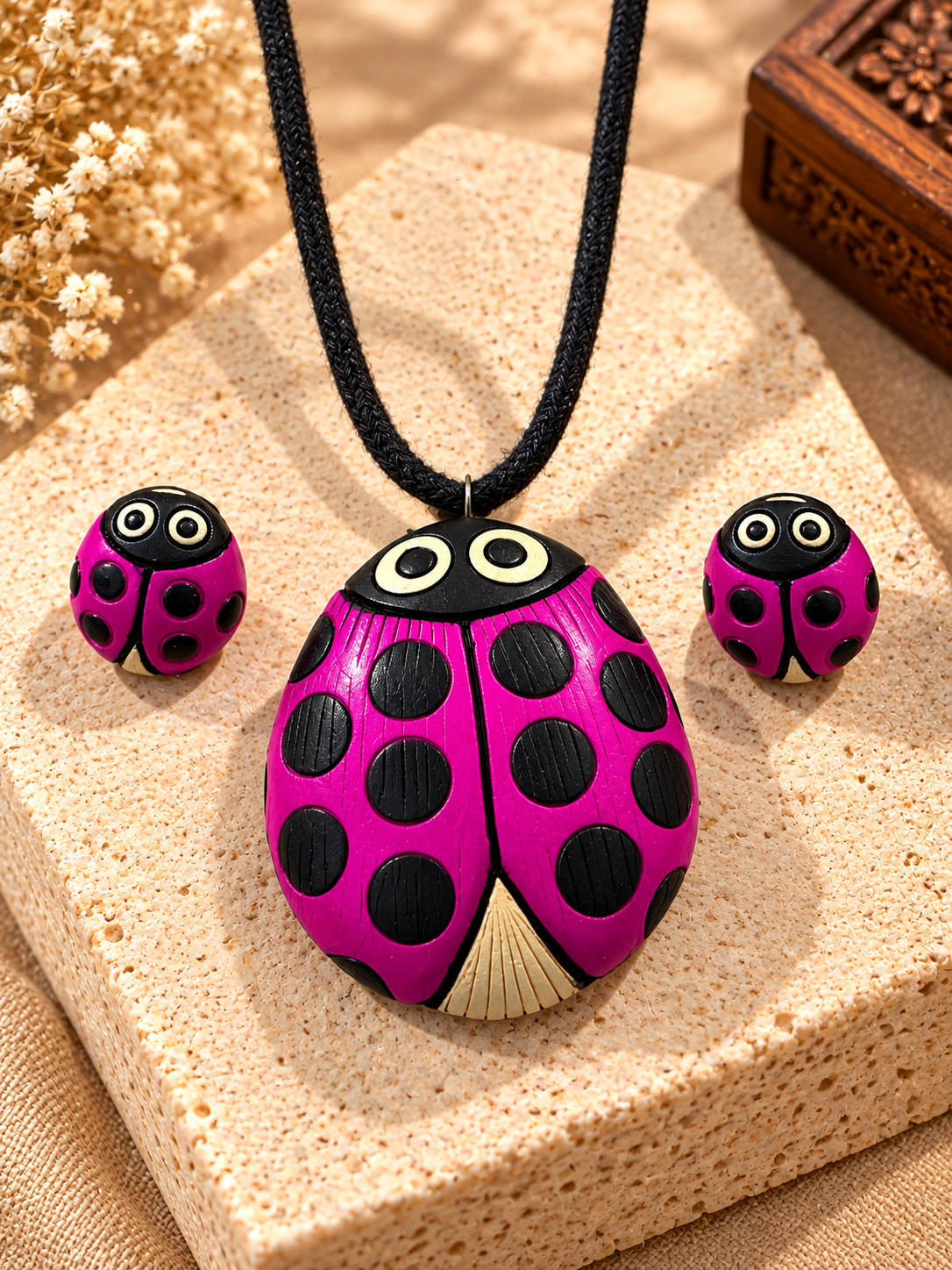 Ladybug Charm Set