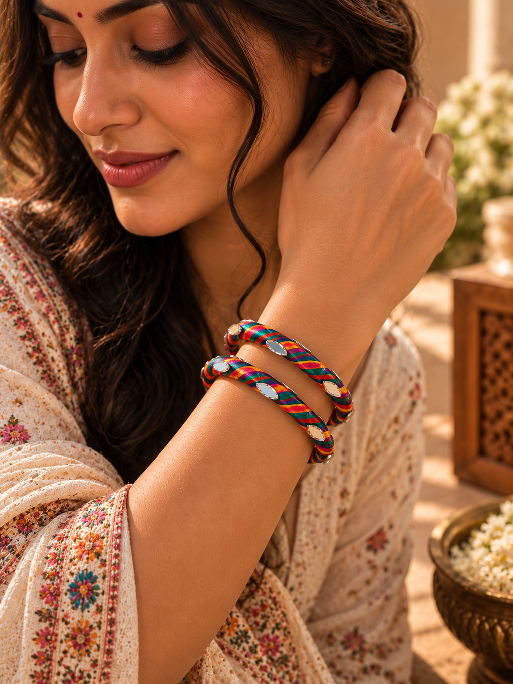 Triroll Bangle Set