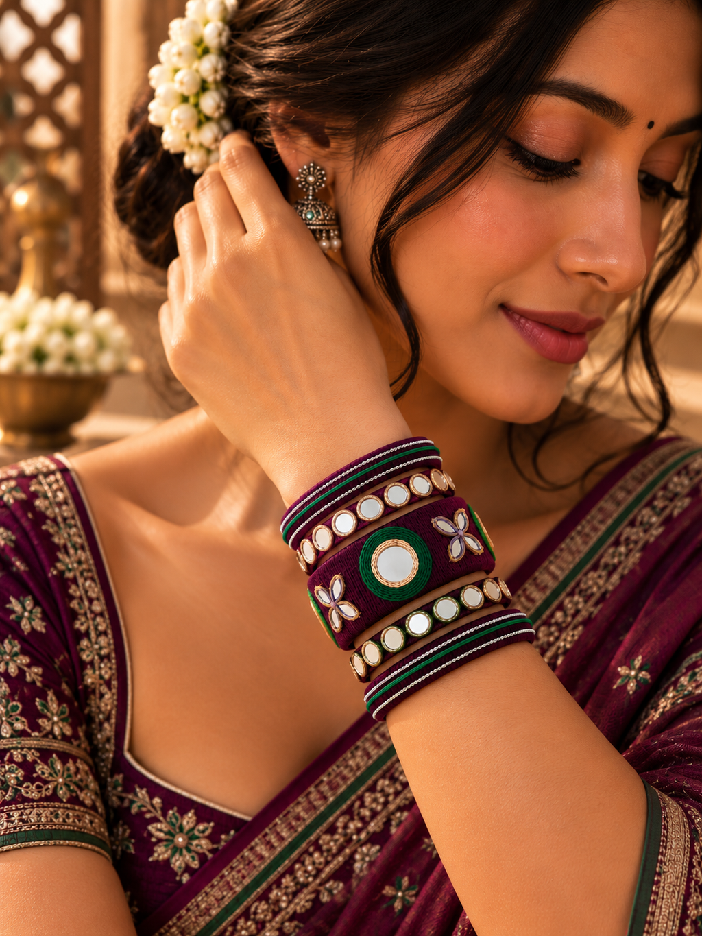 Mandala Bangle Set
