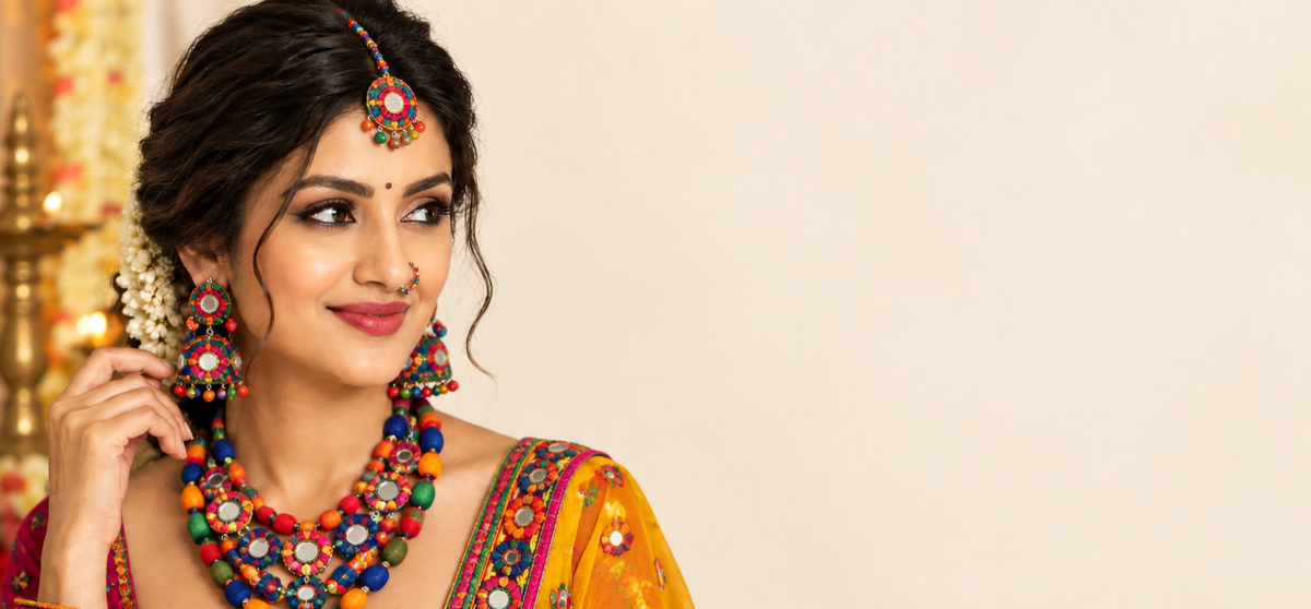 Multicolor Handcrafted Imitation Jewellery Banner